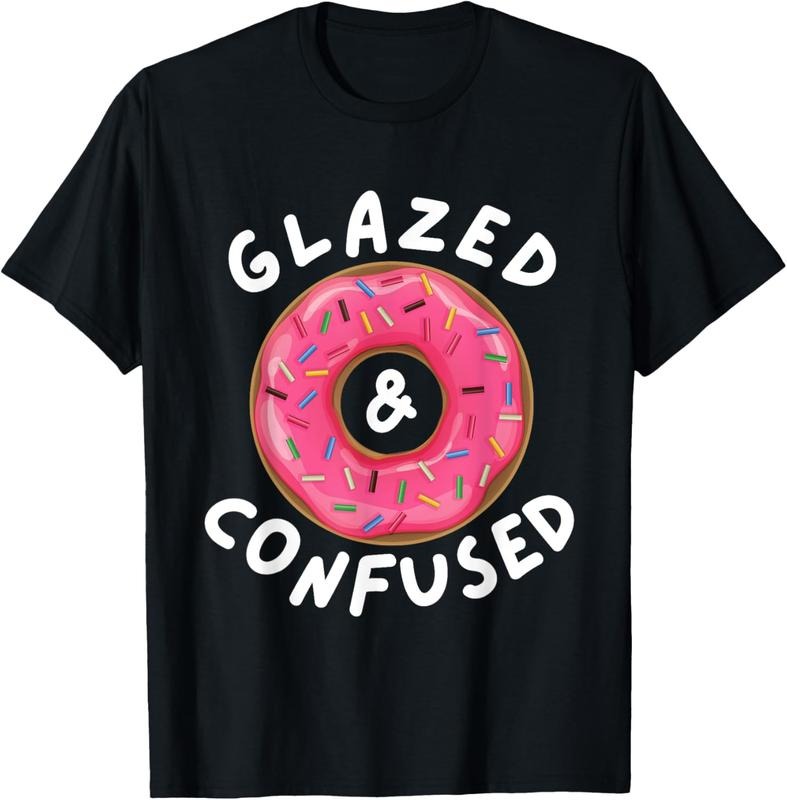 100% Cotton Glazed And Confused - Funny Donut Lover Gift T-Shirt Hoodie Sweatshirt | PrintMintTees.com