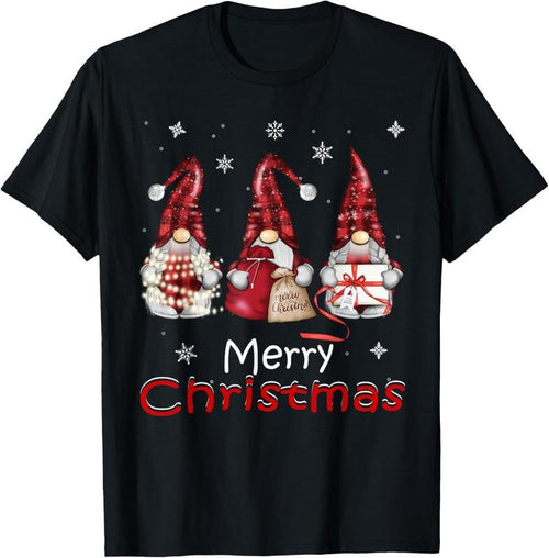 100% Cotton Gnome Family Christmas for Women Men - Buffalo Plaid T-Shirt Hoodie, Sweatshirt | PrintMintTees.com
