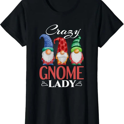 100% Cotton Gnome Shirt Funny Garden Gnome Lover Crazy Gnome Lady T-Shirt Hoodie, Sweatshirt | PrintMintTees.com