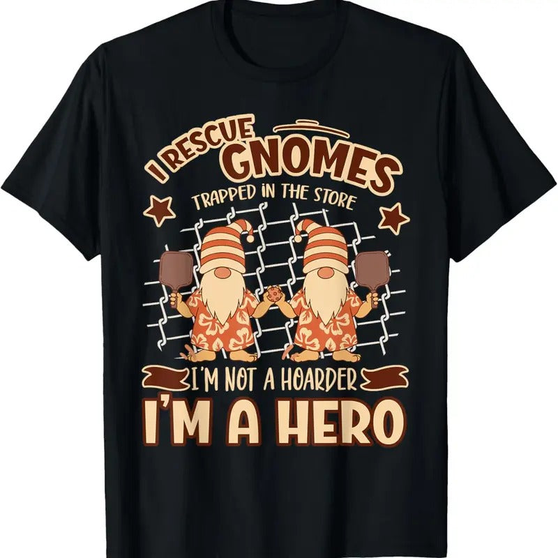 100% Cotton Gnomies Garden Gnome I Rescue Gnomes T-Shirt Hoodie Sweatshirt | PrintMintTees.com