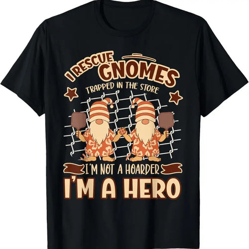 100% Cotton Gnomies Garden Gnome I Rescue Gnomes T-Shirt Hoodie Sweatshirt | PrintMintTees.com