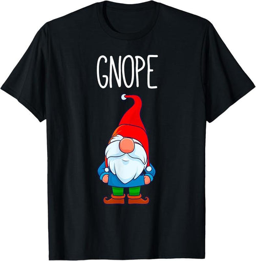 100% Cotton Gnope Tomte Garden Gnome Gift Funny Scandinavian Nope T-Shirt Hoodie Sweatshirt | PrintMintTees.com