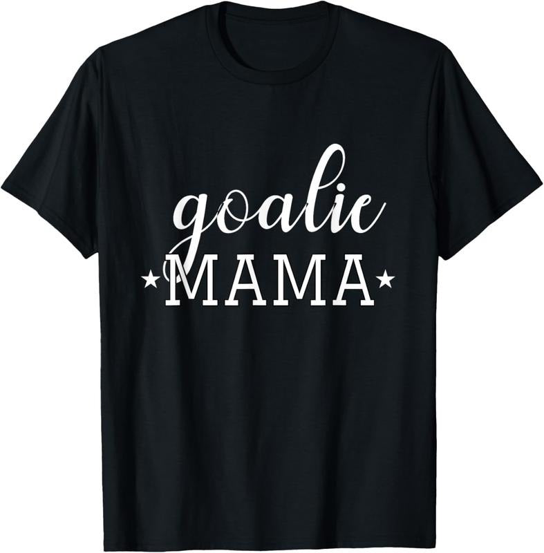 100% Cotton Goalie Mama Cute T Shirt for Moms of Soccer, Hockey Goalies T-Shirt Hoodie Sweatshirt | PrintMintTees.com