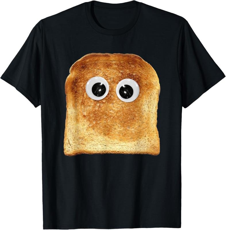 100% Cotton Googly Eye Toast Bread Eater Vegetarian Costume Funny Silly T-Shirt Hoodie Sweatshirt | PrintMintTees.com