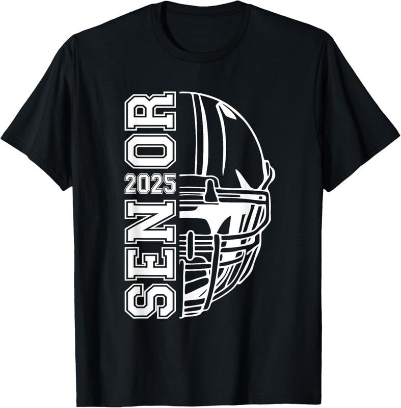 100% Cotton Graduate Senior Class of 2025 Graduation American Football T-Shirt Hoodie Sweatshirt | PrintMintTees.com