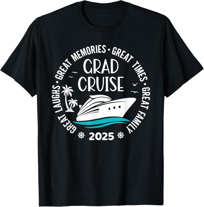 100% Cotton Graduation Cruise Trip Class Of 2025 Senior Summer Vacation T-Shirt Hoodie, Sweatshirt | PrintMintTees.com