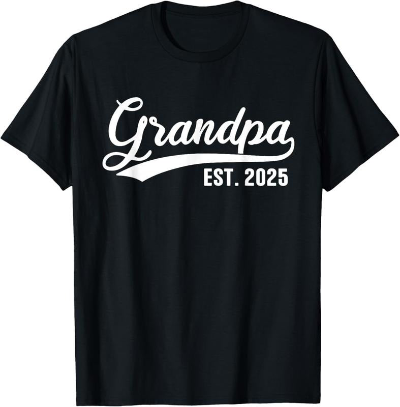 100% Cotton Grandpa 2025 Retro Grandpa Est 2025 T-Shirts, Hoodie, Sweatshirt