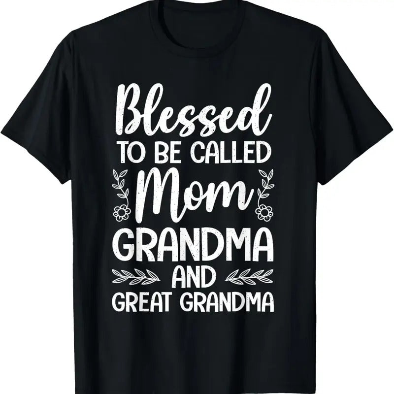 100% Cotton Great Grandma Art For Women Great Grandmother Mother's Day T-Shirt Hoodie, Sweatshirt | PrintMintTees.com