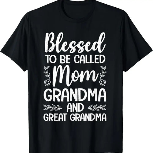 100% Cotton Great Grandma Art For Women Great Grandmother Mother's Day T-Shirt Hoodie, Sweatshirt | PrintMintTees.com