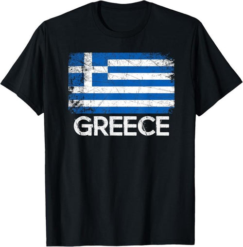100% Cotton Greek Flag T-Shirt | Vintage Made In Greece Gift T-Shirt Hoodie Sweatshirt | PrintMintTees.com