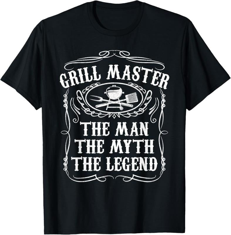 100% Cotton Grill Master Man Myth Legend Funny BBQ Smoker T-Shirts, Hoodie, Sweatshirt