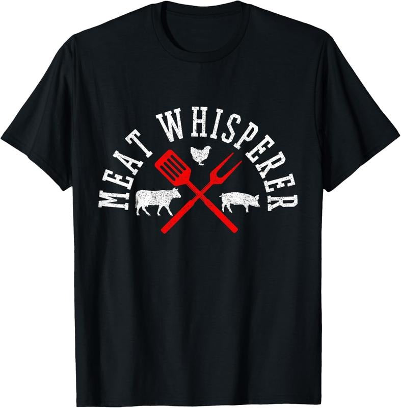 100% Cotton Grilling Meat Whisperer Funny BBQ Shirt Chef T-Shirts, Hoodie, Sweatshirt