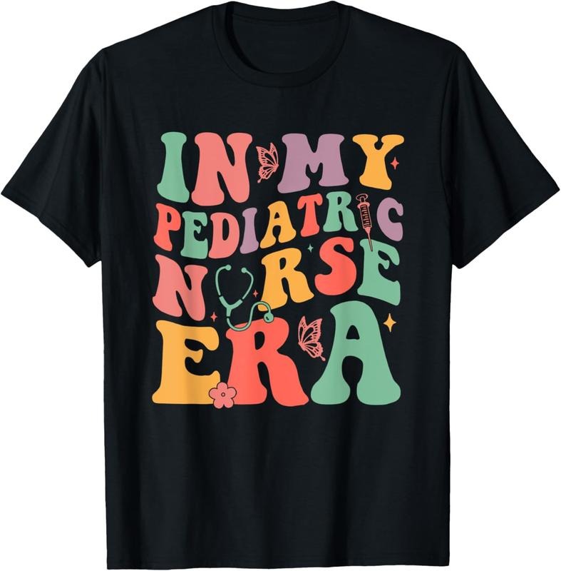 100% Cotton Groovy My Pediatric Nurse Era School Nurse Week 2024 T-Shirts, Hoodie, Sweatshirt