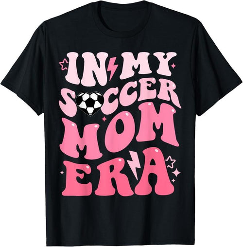100% Cotton Groovy In My Soccer Mom Era Soccer Mom Of Girls T-Shirt Hoodie, Sweatshirt | PrintMintTees.com