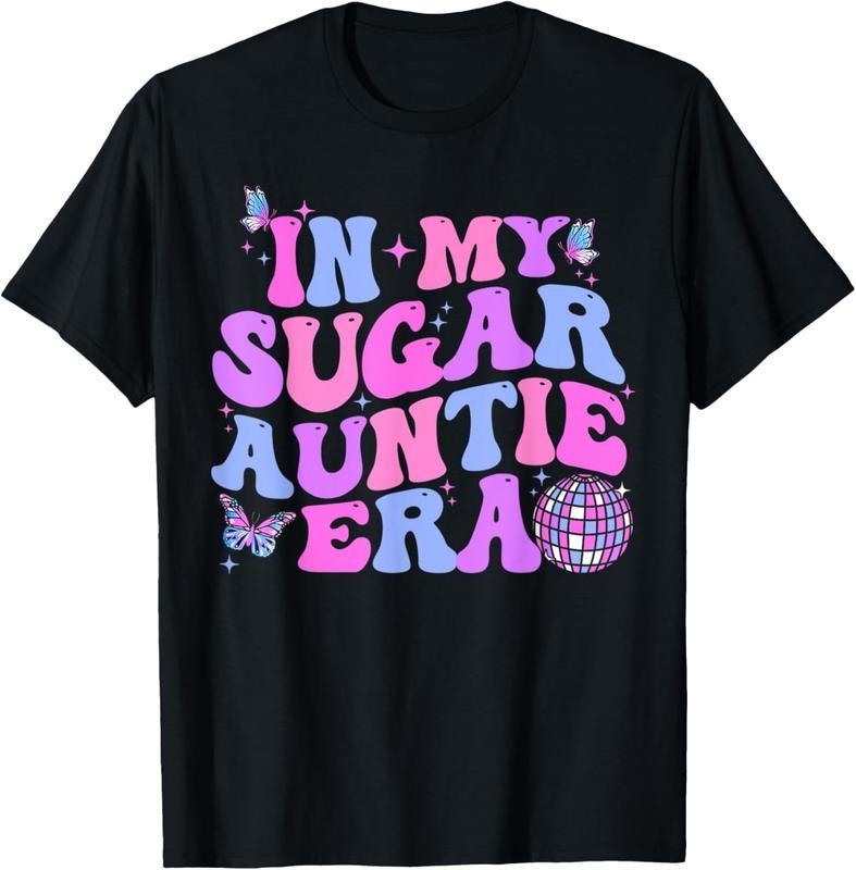 100% Cotton Groovy My Sugar Auntie Best Auntie Ever Best Funny Aunt T-Shirts, Hoodie, Sweatshirt