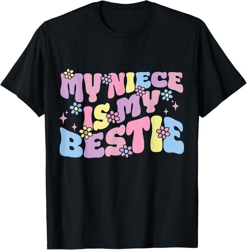 100% Cotton Groovy My Niece Is My Bestie Aunt And Niece Matching T-Shirt Hoodie, Sweatshirt | PrintMintTees.com