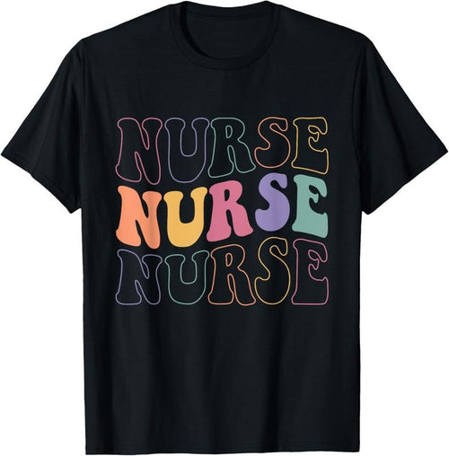 100% Cotton Groovy Nurse Shirt Women School Nurse RN ICU ER Pediatric T-Shirt Hoodie Sweatshirt | PrintMintTees.com