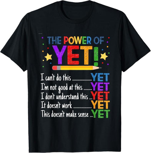 100% Cotton Growth Mindset Teacher Kindness Power Of Yet Inspirational T-Shirt Hoodie, Sweatshirt | PrintMintTees.com
