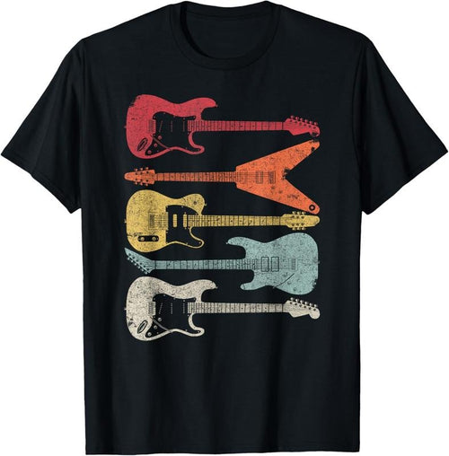 100% Cotton Guitar Shirt. Retro Style, Gift For Guitarist T-Shirt Hoodie Sweatshirt | PrintMintTees.com