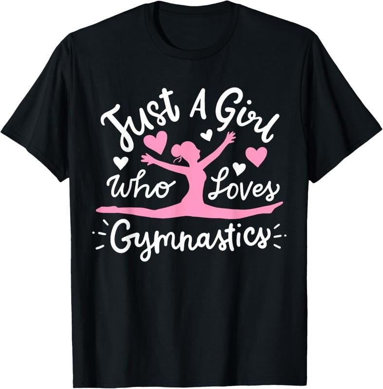 100% Cotton Gymnastics Gymnast Just A Girl Who Loves Gymnastics T-Shirt Hoodie, Sweatshirt | PrintMintTees.com