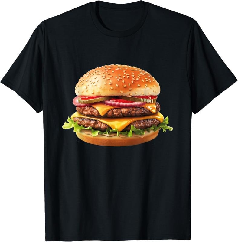 100% Cotton Hamburger Cheese BBQ Lovers T-Shirts, Hoodie, Sweatshirt