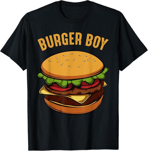 100% Cotton Hamburger Cheeseburger Burger Boy Funny Fast Food Lover T-Shirt Hoodie Sweatshirt | PrintMintTees.com