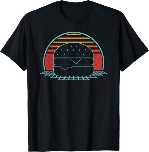100% Cotton Hamburger Retro Vintage Cheeseburger 80s Gift T-Shirt Hoodie, Sweatshirt | PrintMintTees.com