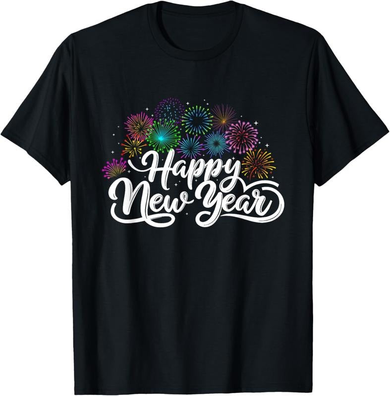 100% Cotton Happy New Year - New Year's Eve New Year Party T-Shirt Hoodie, Sweatshirt | PrintMintTees.com