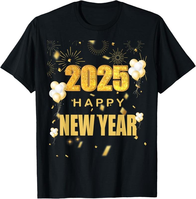 100% Cotton Happy New Year 2025 Family Reunion Party New Year Eve T-Shirts, Hoodie, Sweatshirt