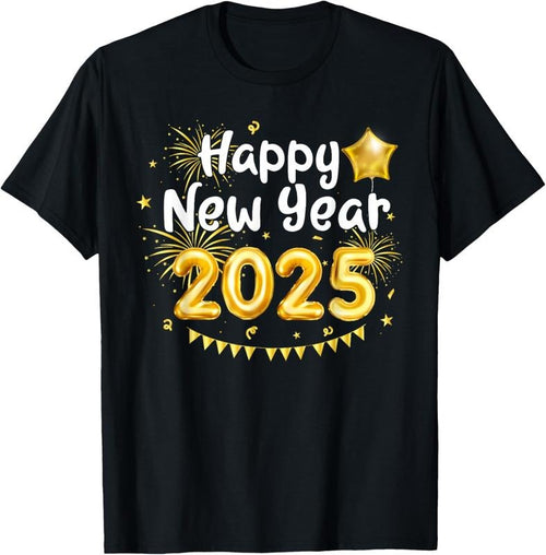 100% Cotton Happy New Year 2025 Family Reunion Party New Year Eve T-Shirtstyle{n002}2 T-Shirts, Hoodie, Sweatshirt