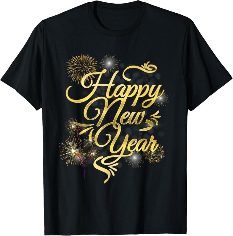100% Cotton Happy New Year and Christmas Design for Men Women  T-Shirt Hoodie Sweatshirt | PrintMintTees.com