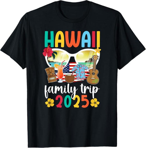 100% Cotton Hawaii Family Trip 2025 Vacation Hawaii Travel Family T-Shirt Hoodie Sweatshirt | PrintMintTees.com