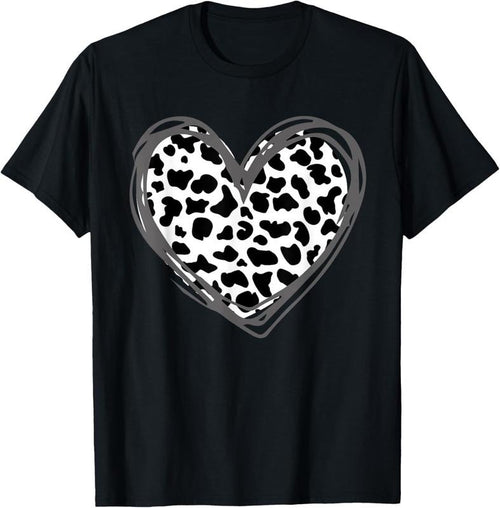 100% Cotton Heart Cow Pattern for Cow Lover T-Shirt Hoodie Sweatshirt | PrintMintTees.com