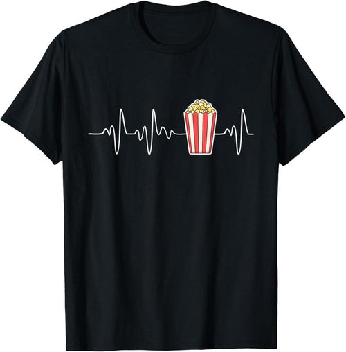 100% Cotton Heartbeat Popcorn T-Shirt Hoodie Sweatshirt | PrintMintTees.com