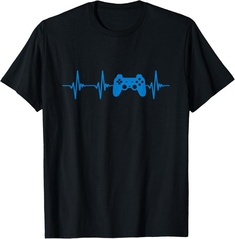 100% Cotton Heartbeat Gamer Video Games Console Controller T-Shirts, Hoodie, Sweatshirt