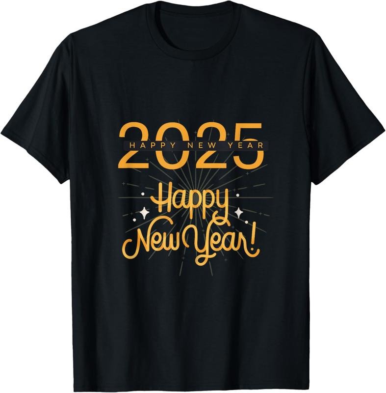 100% Cotton Hello 2025 Happy New Year, 2024 31st December 2025 Loading T-Shirt Hoodie Sweatshirt | PrintMintTees.com