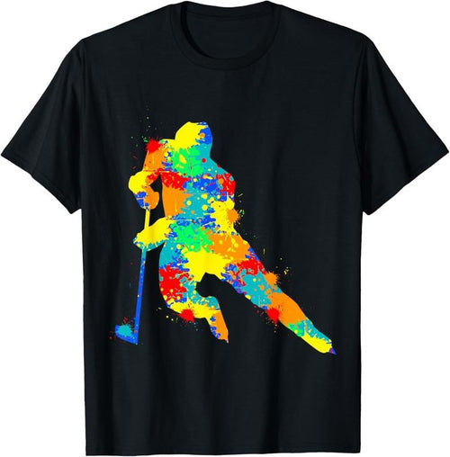 100% Cotton Hockey Player Ice Hockey Youth Boys T-Shirt Hoodie Sweatshirt | PrintMintTees.com
