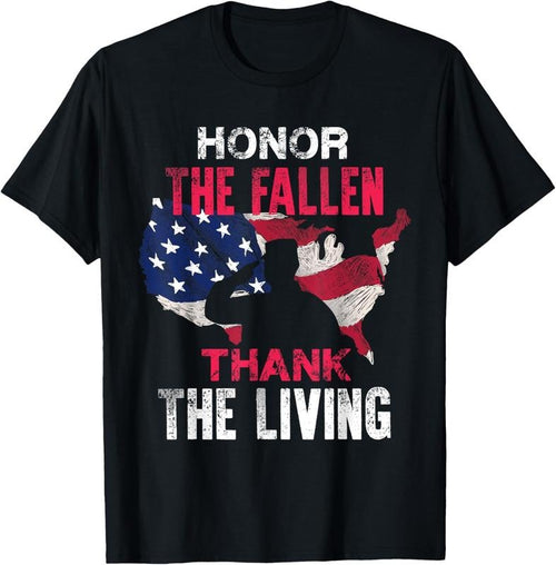 100% Cotton Honor the Fallen Veteran Themed Military Support T-Shirt Hoodie Sweatshirt | PrintMintTees.com