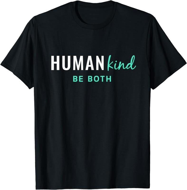 [100% Cotton]HumanKind Be Both | Equality and Kindness Human Kind Shirt Hoodie Sweatshirt | PrintMintTees.com