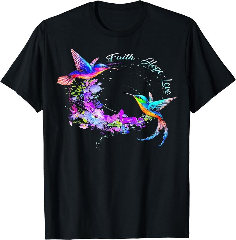 [100% Cotton]Hummingbird Bird Tree Beautiful Nature Spirit T-Shirt Black Hoodie Sweatshirt | PrintMintTees.com