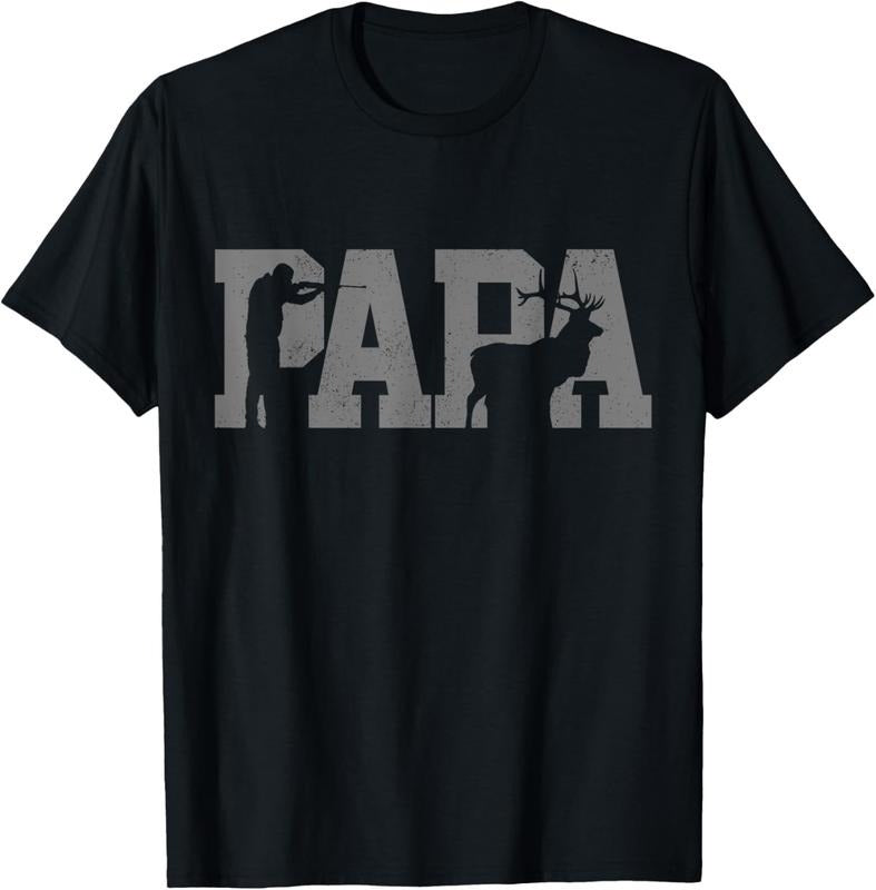 100% Cotton Hunter Dad Deer Father Father's Day Hunting Papa T-Shirt Hoodie Sweatshirt | PrintMintTees.com