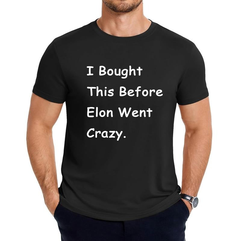 [100% Cotton]I Bought This Before Elon Went Crazy Funny T-shirt Women Men Hoodie Sweatshirt | PrintMintTees.com