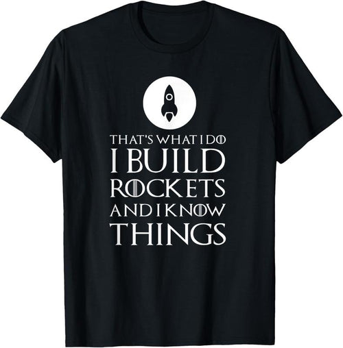 100% Cotton I Build Rockets Funny Rocket Scientist T Shirt Gift T-Shirt Hoodie Sweatshirt | PrintMintTees.com