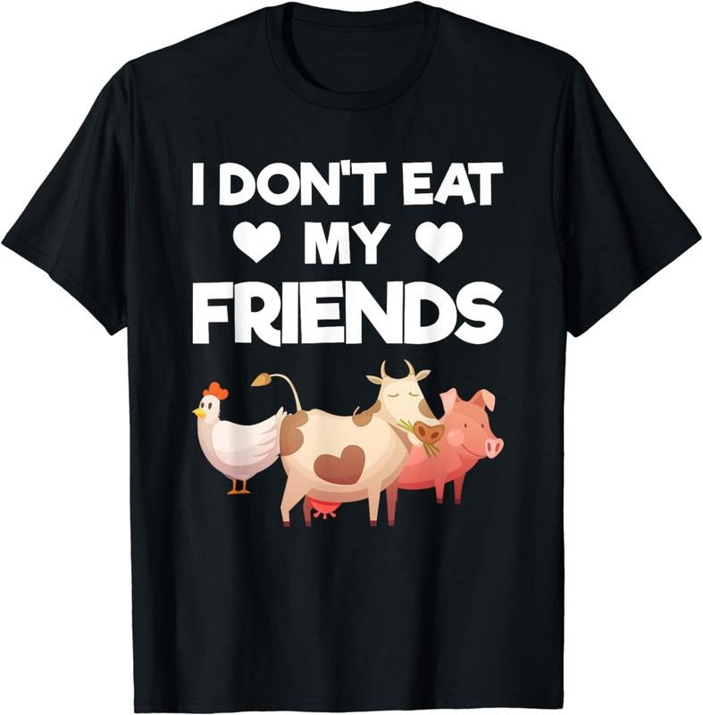 [100% Cotton]I Dont Eat My Friends Vegan T-Shirt Hoodie Sweatshirt | PrintMintTees.com