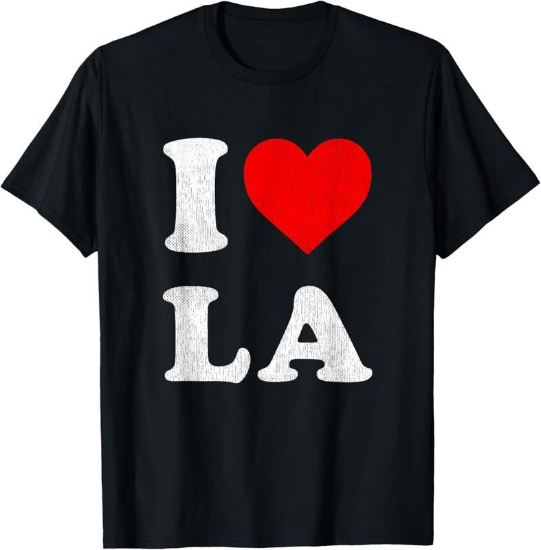 100% Cotton I Heart LA Souvenir I Love Los Angeles T-Shirt Hoodie, Sweatshirt | PrintMintTees.com