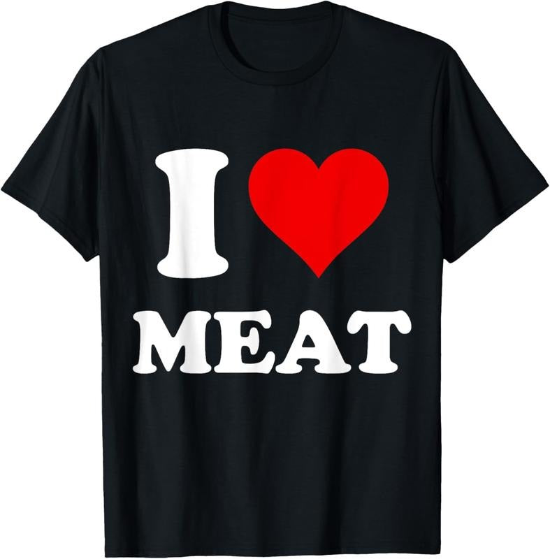 100% Cotton I Heart Meat I Love Meat T-Shirts, Hoodie, Sweatshirt
