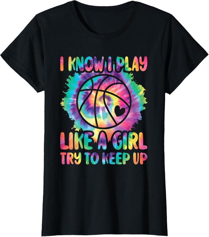 100% Cotton I Know I Play Like A Girl Basketball Player Women Girls s T-Shirt Hoodie, Sweatshirt | PrintMintTees.com