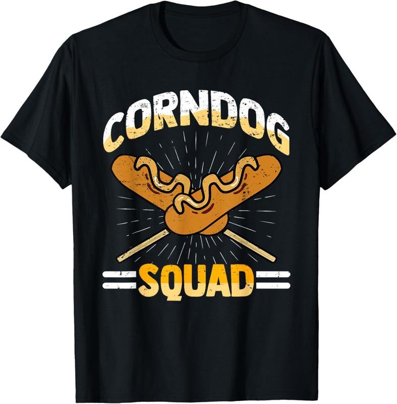 100% Cotton I LOVE CORNDOGS SQUAD Carnival Corn Dogs Hot Dog T-Shirts, Hoodie, Sweatshirt