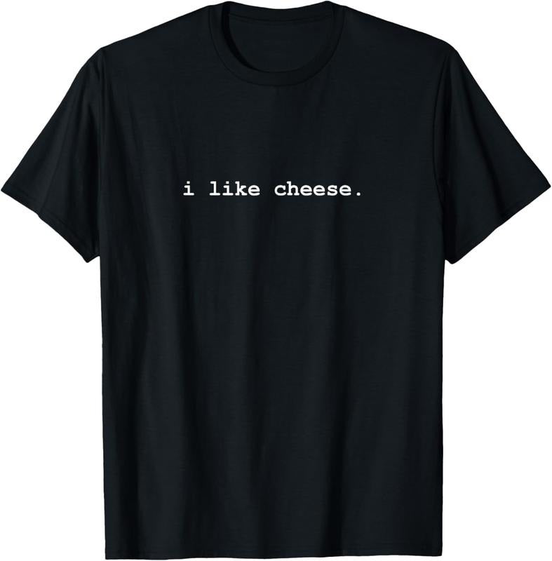 100% Cotton I Like Cheese Minimalist Funny T-Shirt T-Shirt Hoodie, Sweatshirt | PrintMintTees.com