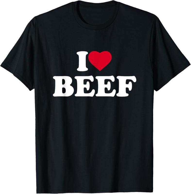 100% Cotton I Love Beef I Heart Beef Lover BBQ Meat Food T-Shirts, Hoodie, Sweatshirt